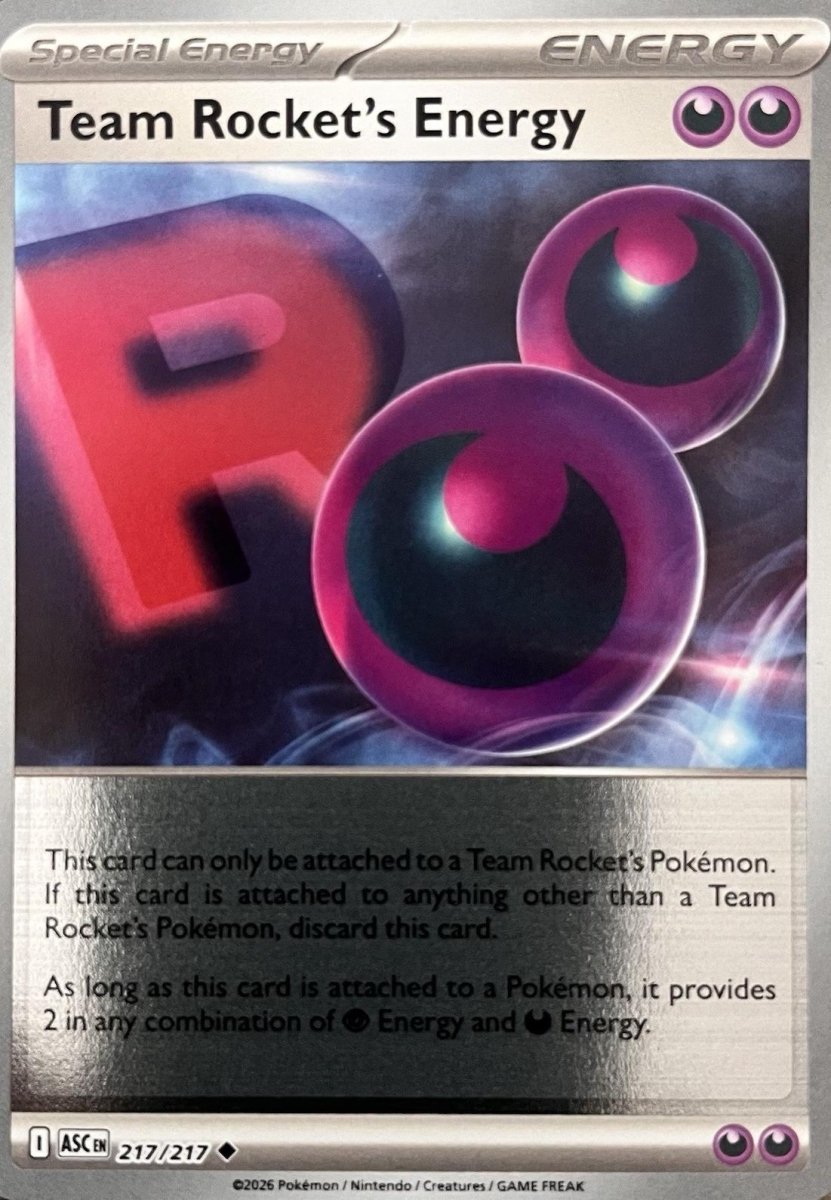 Team Rocket's Energy - Reverse Holo 217 Pokemon Ascended Heroes by Shaibz TCG on MYNTED