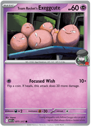 Team Rocket's Exeggcute 077/217 Common | Mega Evolution – Ascended Heroes by Worth the XP on MYNTED