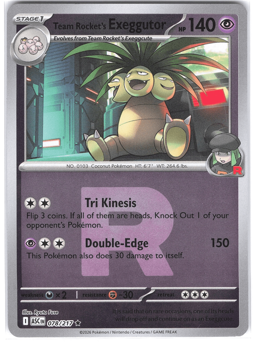 Team Rocket's exeggutor - 078/217 (Team Rocket) - ME: Ascended Heroes (ASC) by SAFAQATI on MYNTED