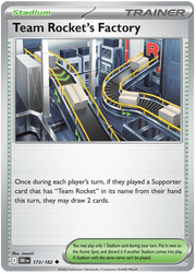 Team Rocket's Factory 173/182 Uncommon | Scarlet & Violet – Destined Rivals by Worth the XP on MYNTED