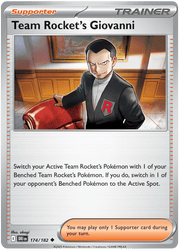 Team Rocket's Giovanni 174/182 Reverse Holo | Scarlet & Violet – Destined Rivals by Worth the XP on MYNTED