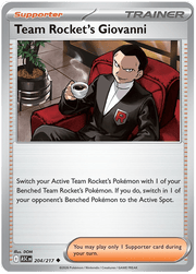 Team Rocket's Giovanni 204/217 Uncommon | Mega Evolution – Ascended Heroes by Worth the XP on MYNTED