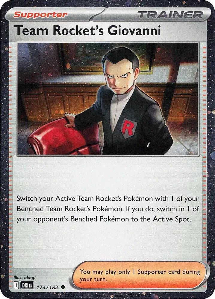 Team Rocket's Giovanni (Cosmos Holo) - 174/182 by The Archive Stop on MYNTED