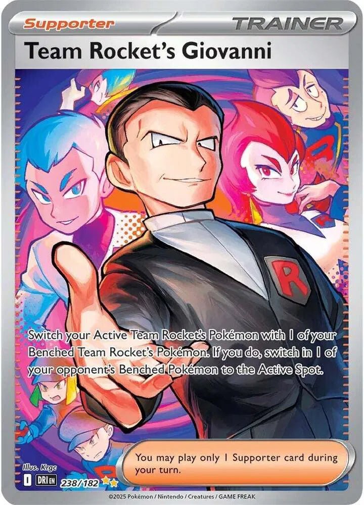 Team Rocket's Giovanni - Destined Rivals - SIR 238/182 - English by MechaKai Collectibles on MYNTED