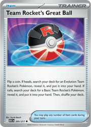 Team Rocket's Great Ball 205/217 - Ascended Heroes - Normal by Light Collectibles on MYNTED