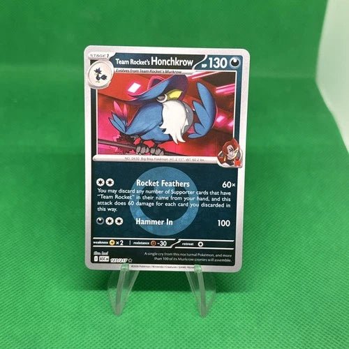 Team Rocket's Honchkrow 127/217 - Ascended Heroes - Energy Symbol Pattern by Light Collectibles on MYNTED