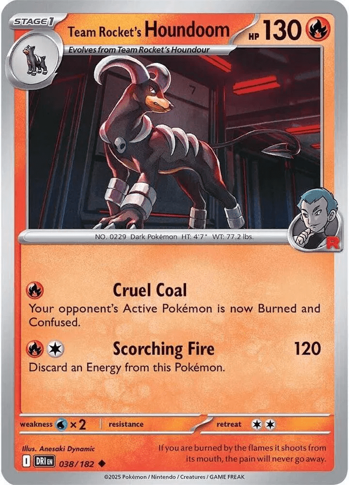 Team Rocket's Houndoom 038 - Destined Rivals by PokéPW on MYNTED