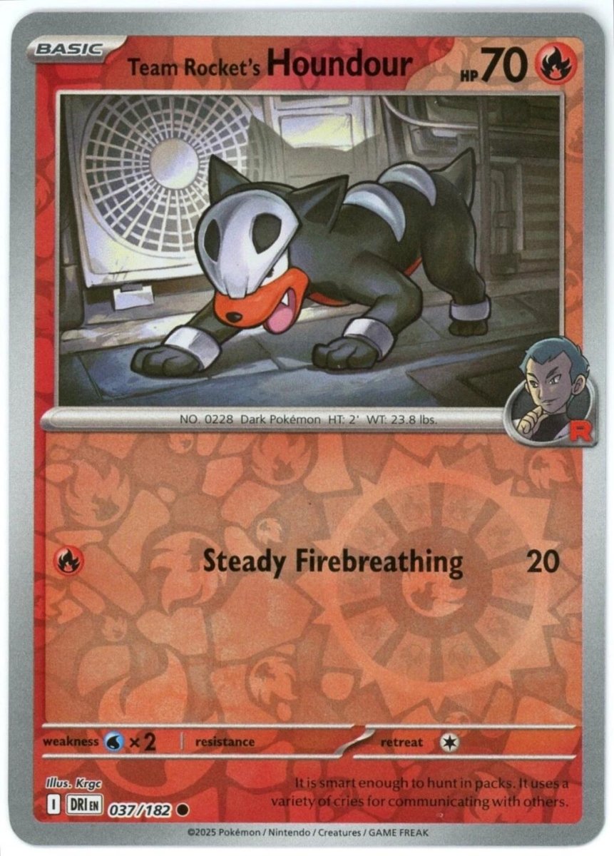 Team Rocket's Houndour [Reverse Holo] 37 Pokemon Destined Rivals by Moe‘s Vault on MYNTED