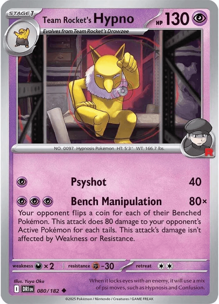 Team Rocket's Hypno 080 - Destined Rivals by PokéPW on MYNTED