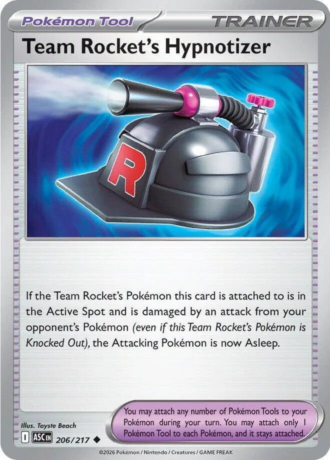 Team Rocket's Hypnotizer 206/217 - Ascended Heroes - Reverse Holofoil by Light Collectibles on MYNTED