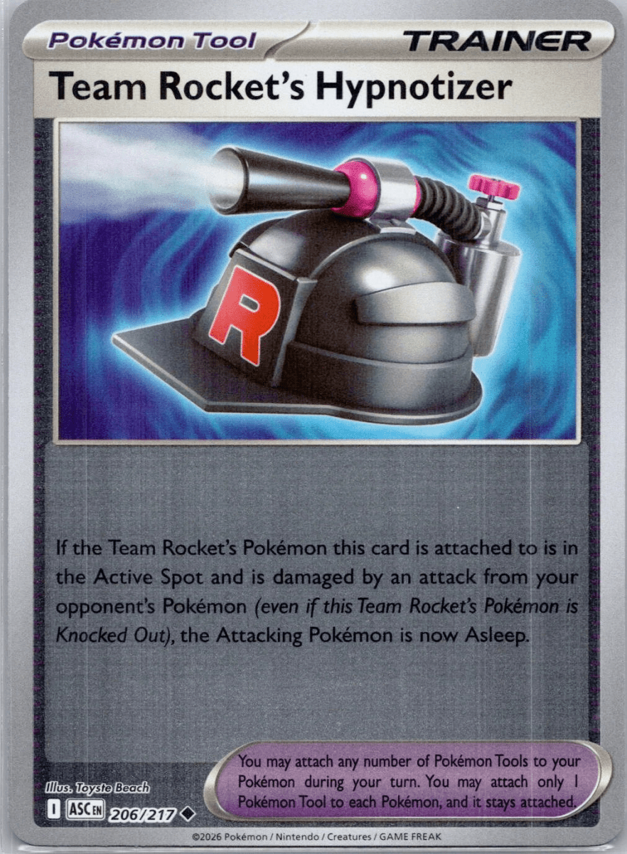 Team Rocket's Hypnotizer - 206/217 (Reverse Holo) - ME: Ascended Heroes (ASC) by SAFAQATI on MYNTED