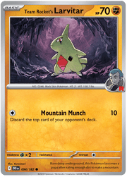 Team Rocket's Larvitar 094/182 Common | Scarlet & Violet – Destined Rivals by Worth the XP on MYNTED