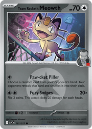 Team Rocket's Meowth (Energy Symbol Pattern) Ascended Heroes Common • 161/217 Reverse Holofoil by Shark Pop Culture on MYNTED