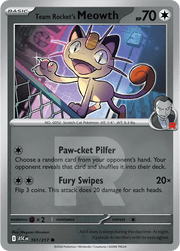 Team Rocket's Meowth (Team Rocket) Ascended Heroes Common • 161/217 Reverse Holofoil by Shark Pop Culture on MYNTED