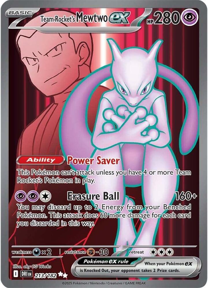 Team Rocket's Mewtwo ex - 213/182 by The Cardboard Grind on MYNTED