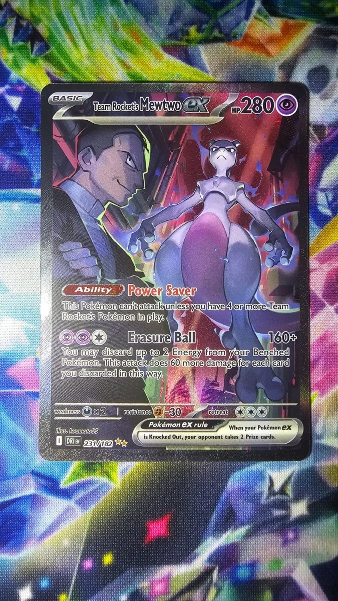 Team Rocket's Mewtwo EX 231/182 - Destined Rivals - Special Illustration Rare by Light Collectibles on MYNTED