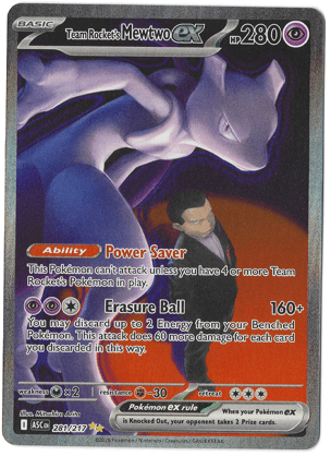 Team Rocket's Mewtwo ex 281/217 - Ascended Heroes - Special Illustration Rare by Light Collectibles on MYNTED