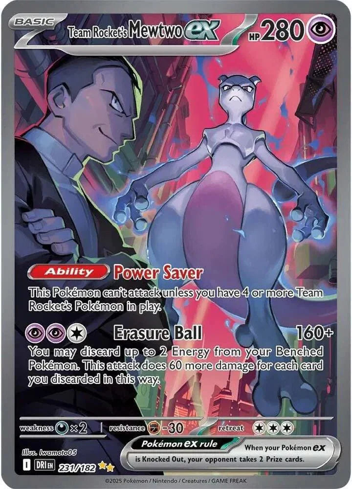 Team Rocket's Mewtwo ex - Destined Rivals - SIR 231/182 - English by MechaKai Collectibles on MYNTED