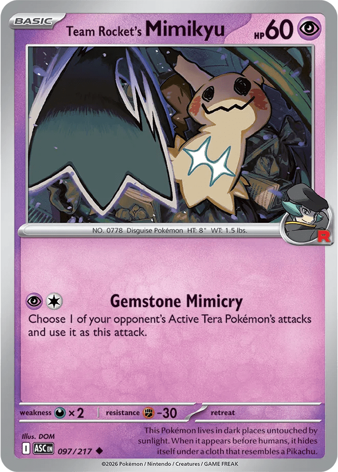 Team Rocket's Mimikyu 097/217 (Ascended Heroes) by PokéPW on MYNTED