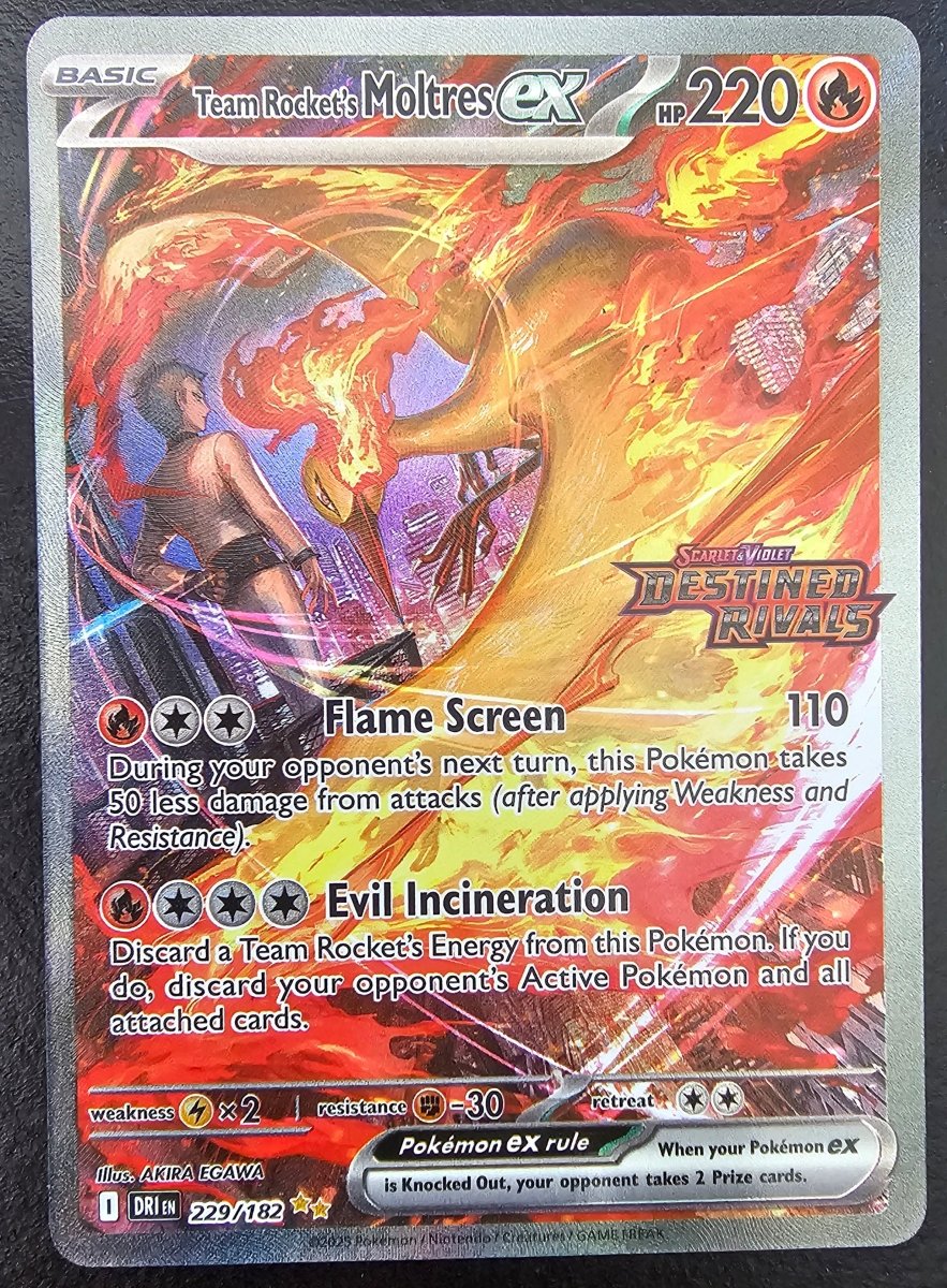Team Rocket's Moltres ex 229/182 Stamped by PlayVault on MYNTED