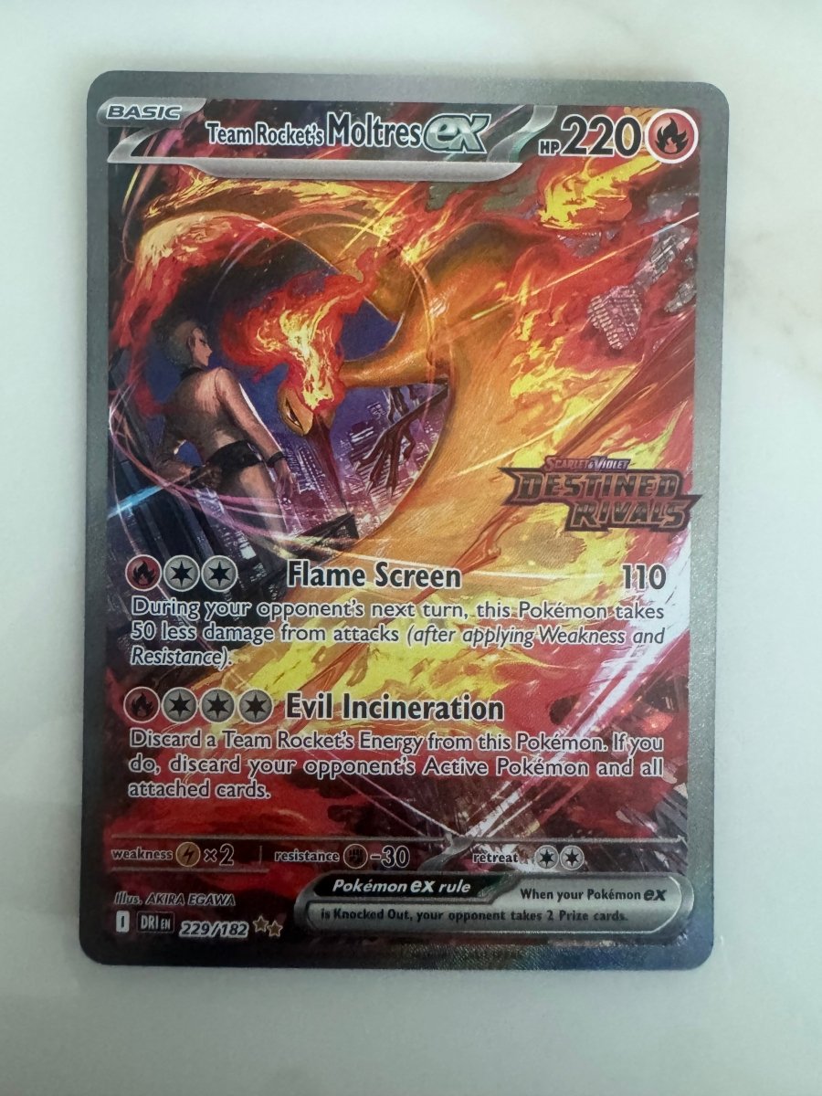 Team Rocket's Moltres EX (Destined Rivals Stamped) - 229/182 by The Archive Stop on MYNTED