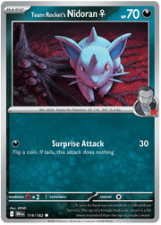 Team Rocket's Nidoran F 114/182 Common | Scarlet & Violet – Destined Rivals by Worth the XP on MYNTED
