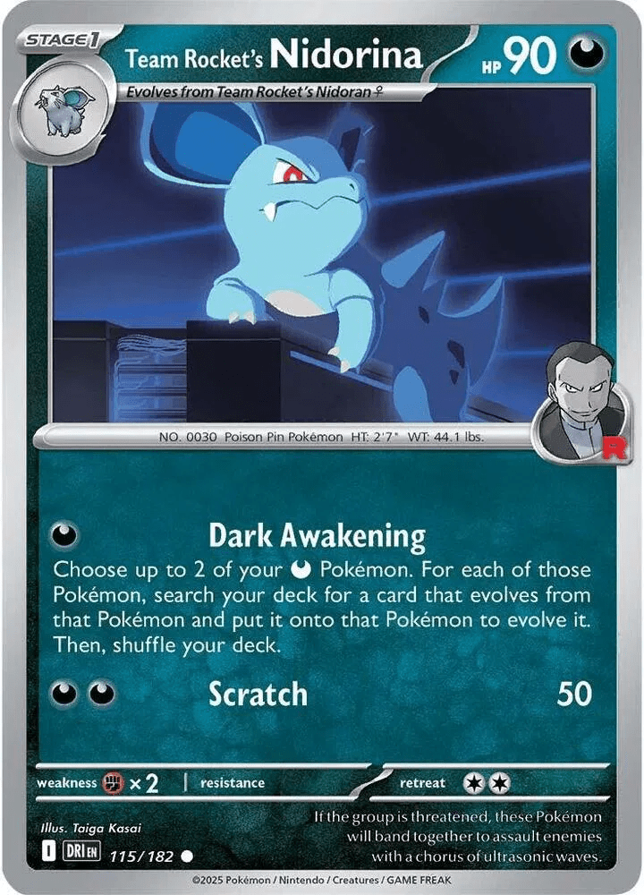 Team Rocket's Nidorina 115 - Destined Rivals by PokéPW on MYNTED