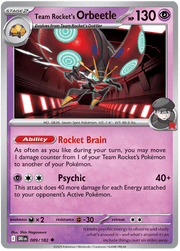 Team Rocket's Orbeetle 089/182 Uncommon | Scarlet & Violet – Destined Rivals by Worth the XP on MYNTED