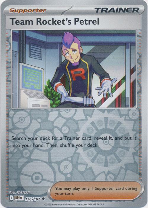 Team Rocket's Petrel [Reverse Holo] 176 Pokemon Destined Rivals by Moe‘s Vault on MYNTED