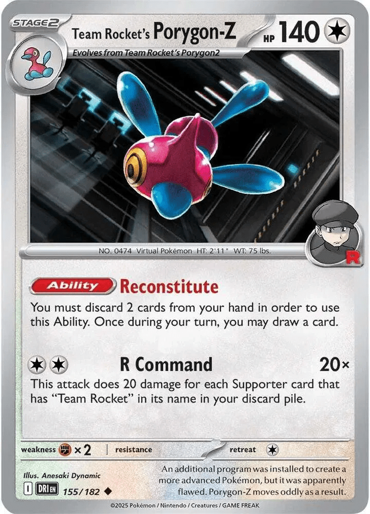 Team Rocket's Porygon-Z 155 - Destined Rivals by PokéPW on MYNTED
