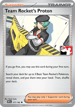 Team Rocket's Proton - 177/182 Prize Pack Series One Uncommon 177/182 by PokiNello TCG on MYNTED