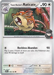 Team Rocket's Raticate - 148/182 - Reverse Holofoil by The Archive Stop on MYNTED