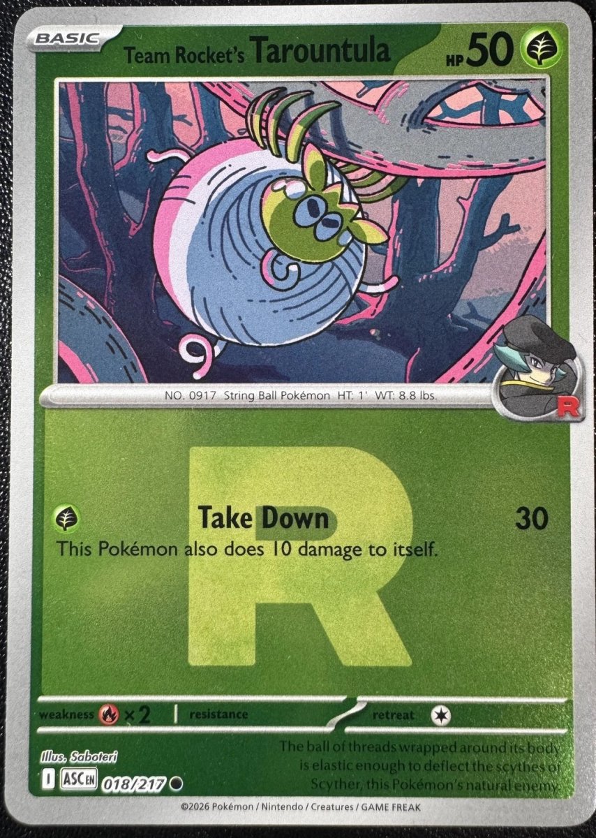 Team Rocket's Tarountula - 018/217 (Team Rocket) - ME: Ascended Heroes (ASC) by SAFAQATI on MYNTED