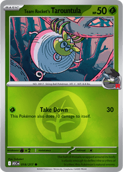Team Rocket's Tarountula (Energy Symbol Pattern) 018/217 Reverse Holo | Mega Evolution – Ascended Heroes by Worth the XP on MYNTED