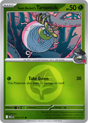 Team Rocket's Tarountula (Energy Symbol Pattern) Ascended Heroes Common 018/217 by Shark Pop Culture on MYNTED