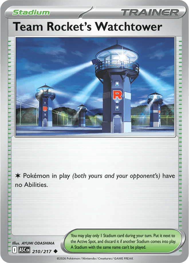 Team Rocket's Watchtower 210/217 - Ascended Heroes - Normal by Light Collectibles on MYNTED