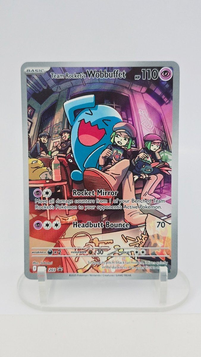 Team Rocket's Wobbuffet - Scarlet & Violet Promo - Promo 203 - English by MechaKai Collectibles on MYNTED