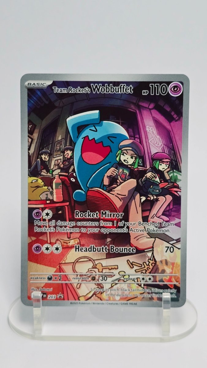 Team Rocket's Wobbuffet - Scarlet & Violet Promo - Promo 203 - English by MechaKai Collectibles on MYNTED