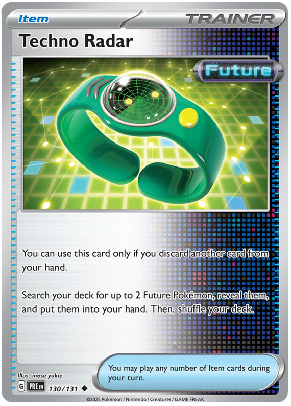 Techno Radar 130/131 Uncommon | Scarlet & Violet – Prismatic Evolutions by Worth the XP on MYNTED
