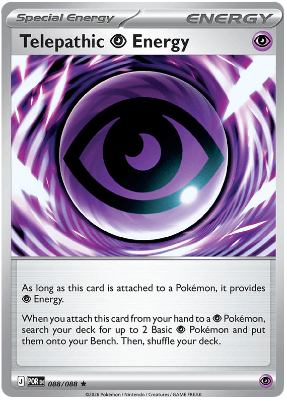 Telepathic Psychic Energy 088/088 Holo Rare | Mega Evolution – Perfect Order by Worth the XP on MYNTED