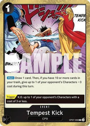 Tempest Kick 500 Years in the Future R OP07 - 096 by Schmutzfink TCG on MYNTED