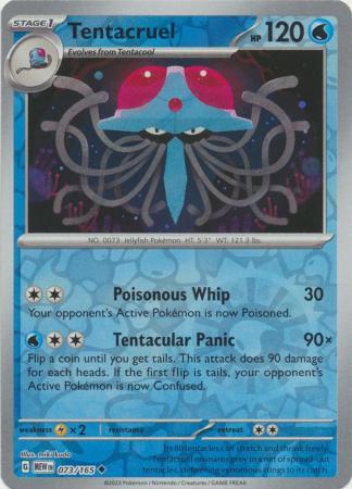 Tentacruel SV: 151 Uncommon • 073/165 Reverse Holofoil by Shark Pop Culture on MYNTED