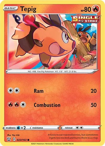 Tepig - 023/163 - Reverse Holofoil by The Archive Stop on MYNTED