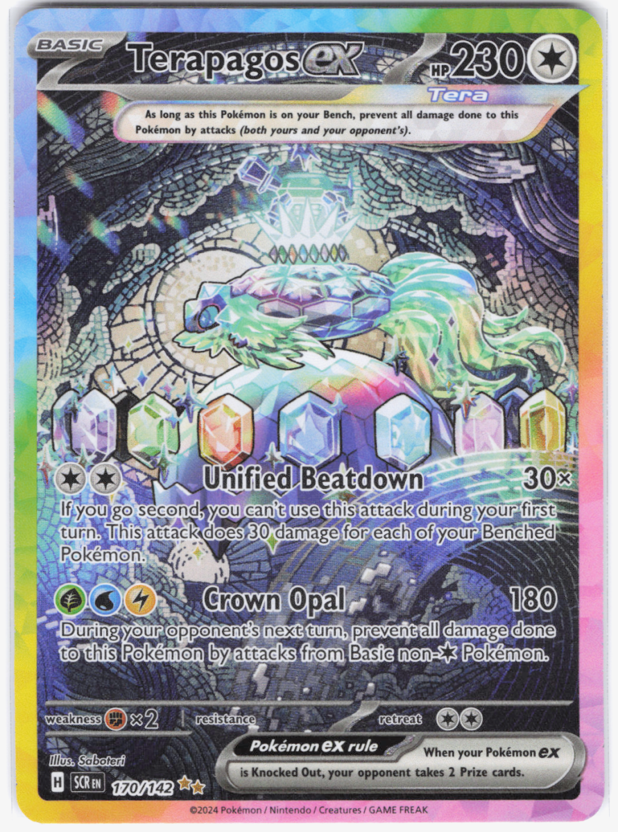 Terapagos ex Stellar Crown Special Illustration Rare 170/142 by Schmutzfink TCG on MYNTED