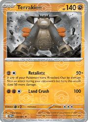 Terrakion - 054/086 - Pokeball Pattern by The Archive Stop on MYNTED