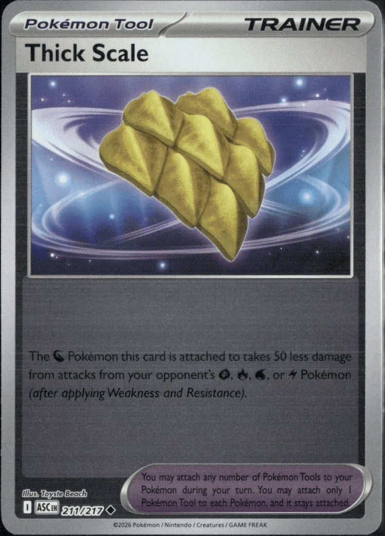 Thick Scale - 211/217 (Reverse Holo) ME: Ascended Heroes (ASC) by SAFAQATI on MYNTED