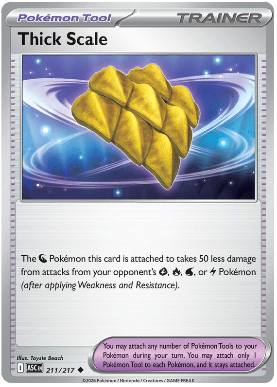 Thick Scale 211/217 Uncommon | Mega Evolution – Ascended Heroes by Worth the XP on MYNTED