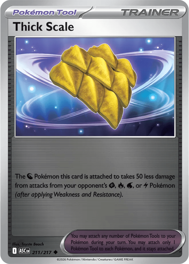 Thick Scale Ascended Heroes Uncommon • 211/217 Reverse Holofoil by Shark Pop Culture on MYNTED