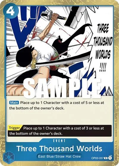 Three Thousand Worlds OP03-057 (Pillars of Strength) by Schmutzfink TCG on MYNTED