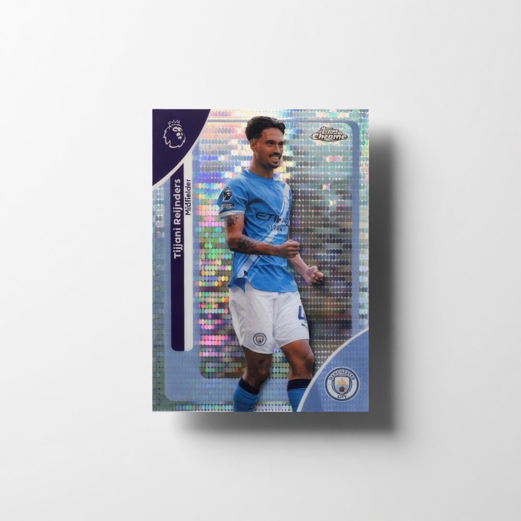 Tijjani Reijnders 122 Prism Refractor — 2026 Topps Chrome Premier League — Manchester City by KitRoom Cards on MYNTED